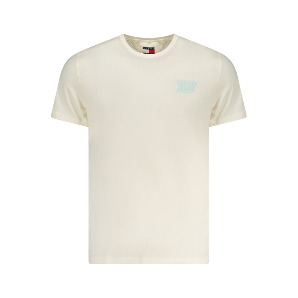 Tommy Hilfiger Beige Baumwoll-T-Shirt für Herren