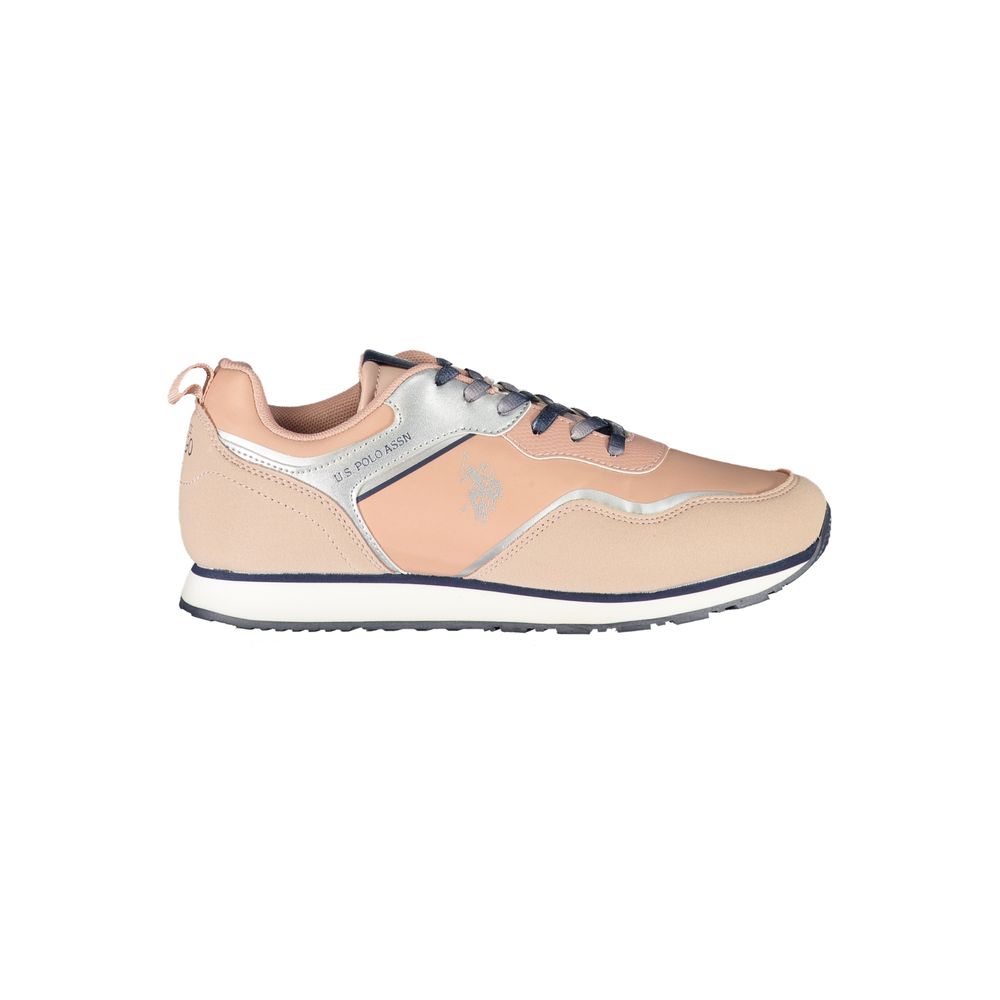 U.S. POLO ASSN. Pink Polyester Sneakers