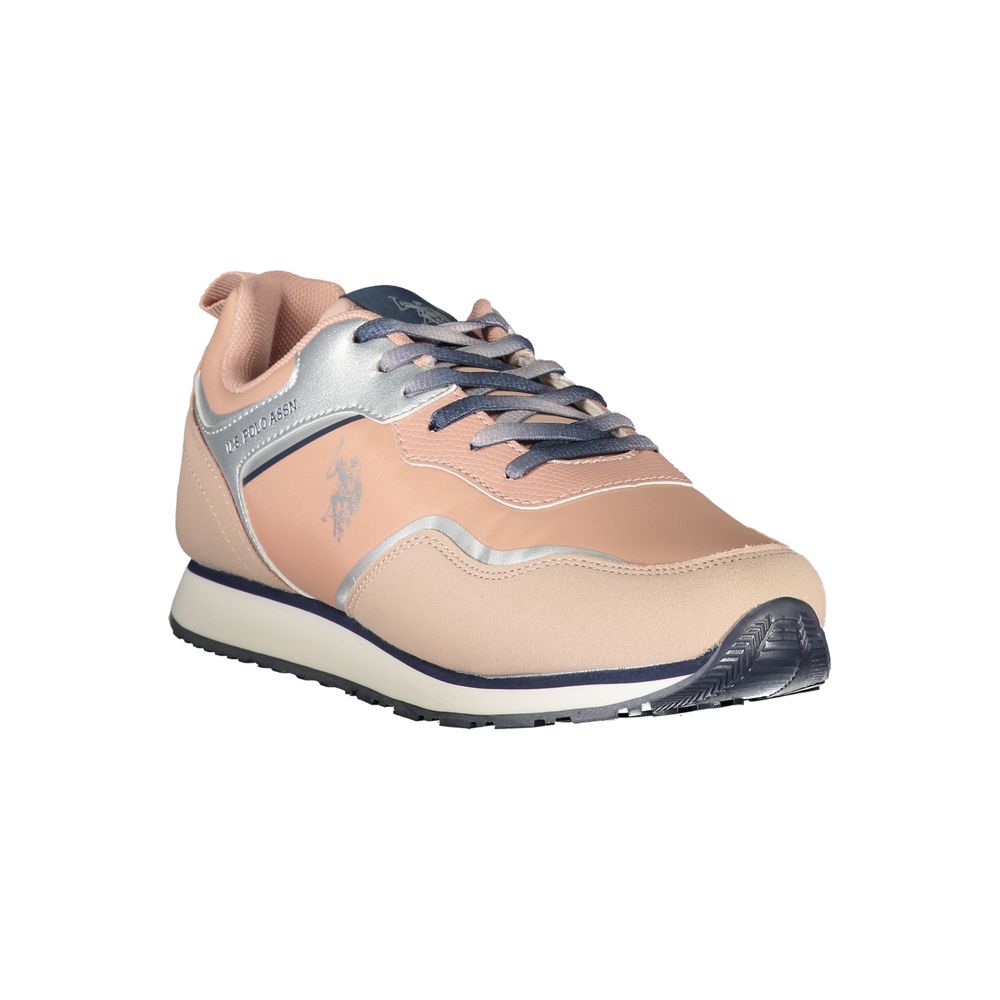 U.S. POLO ASSN. Pink Polyester Sneakers