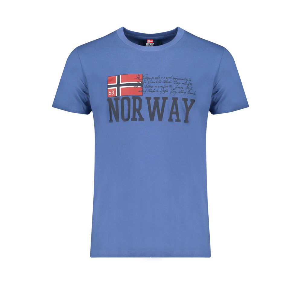 Norway 1963 Blu Baumwoll-T-Shirt für Herren