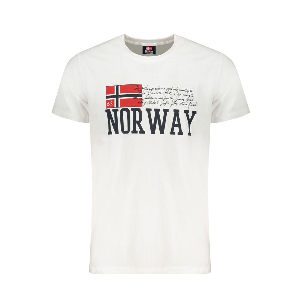 Norway 1963 Weißes Herren-T-Shirt aus Baumwolle