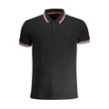 Cavalli Class Schwarzes Herren-Poloshirt aus Baumwolle