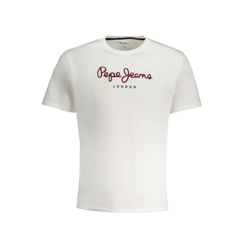 Pepe Jeans Bianco Baumwoll-T-Shirt für Herren