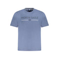 North Sails Blu Baumwoll-T-Shirt für Herren