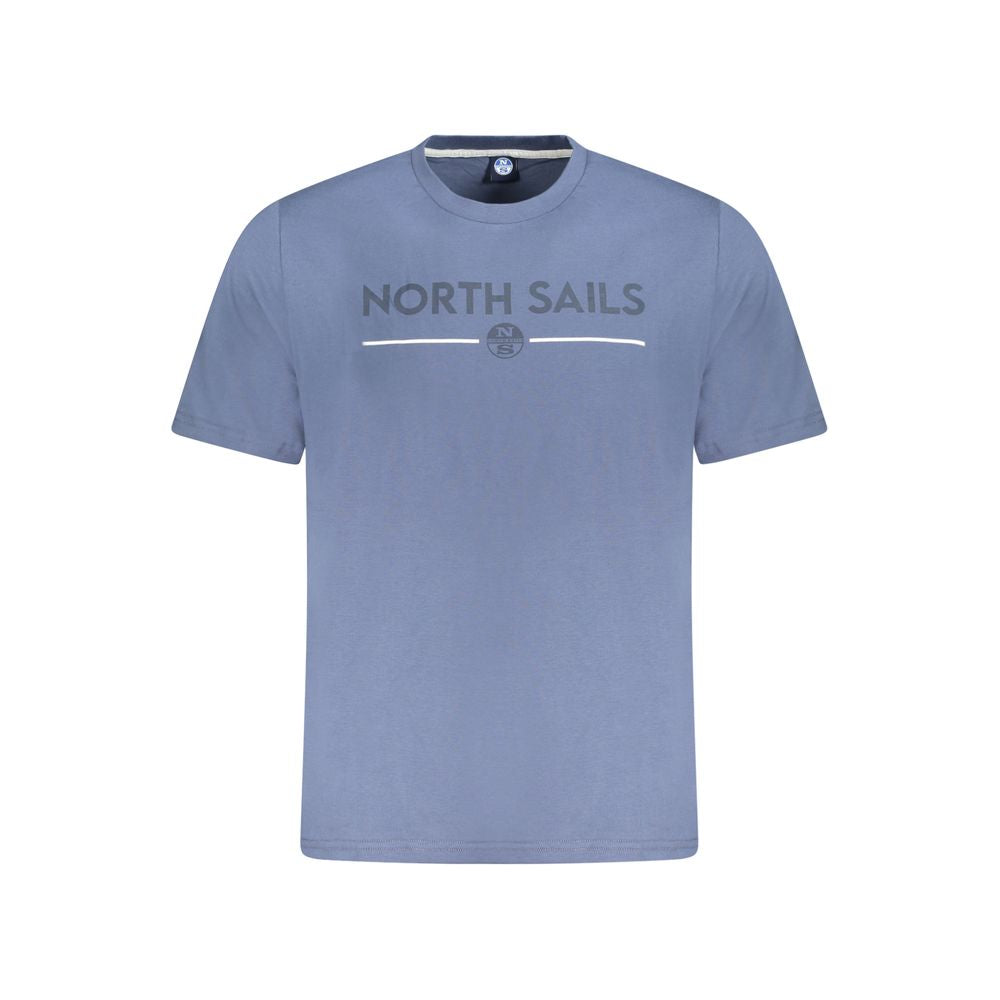North Sails Blu Baumwoll-T-Shirt für Herren