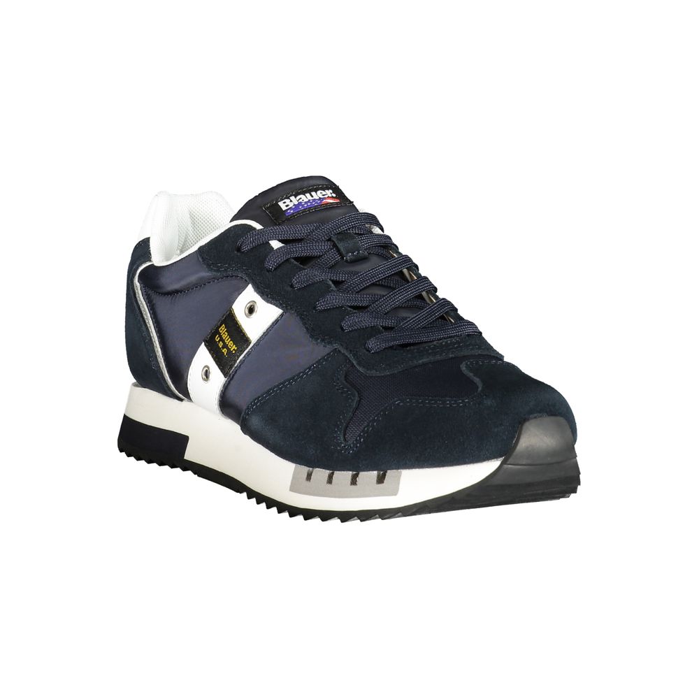 Blauer Polyester Herren Sneaker