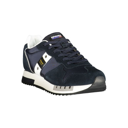 Blauer Polyester Herren Sneaker