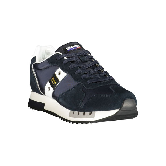 Blauer Polyester Herren Sneaker