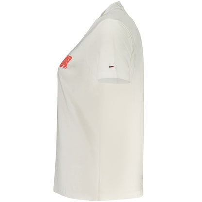 Tommy Hilfiger Beige Baumwolle Frauen T-Shirt