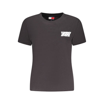 Tommy Hilfiger Schwarzes Baumwoll-T-Shirt