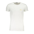 Cavalli Class Weißes Herren-T-Shirt aus Baumwolle