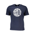 North Sails Blu Baumwoll-T-Shirt für Herren