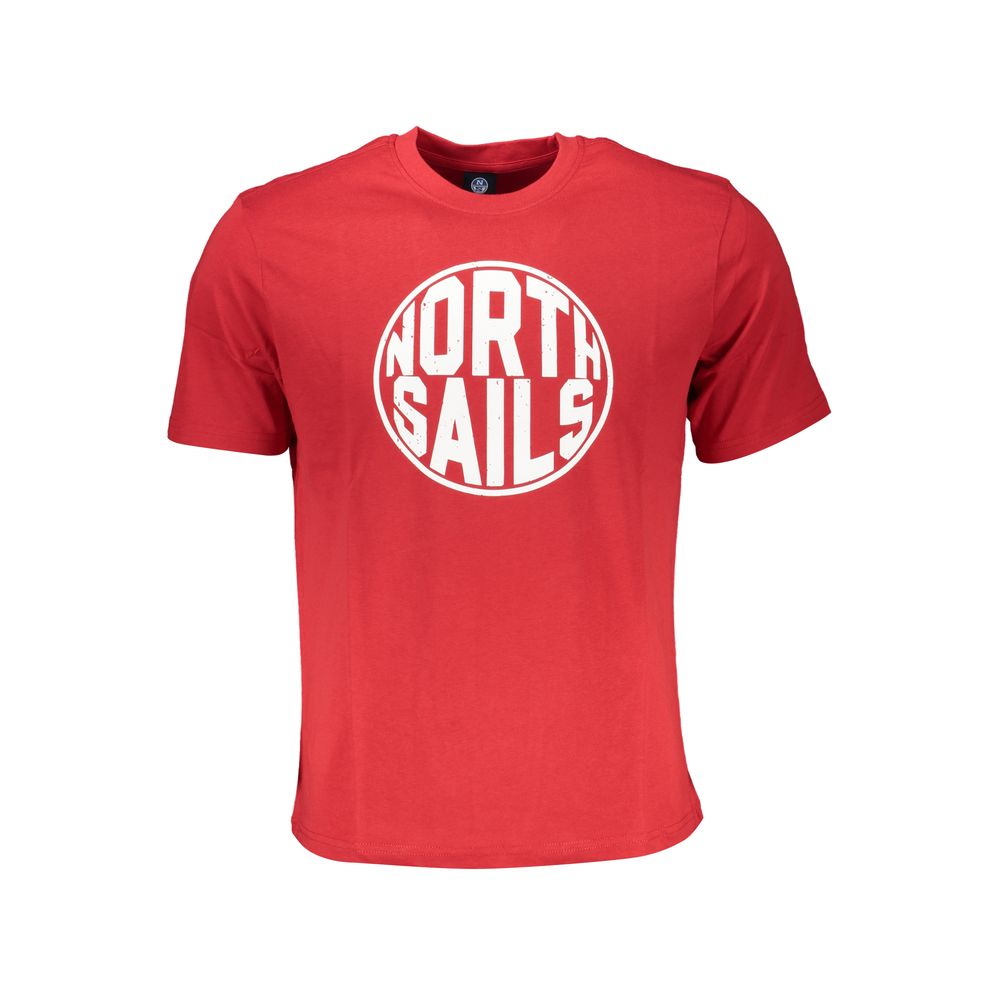 North Sails T-shirt in red cotton