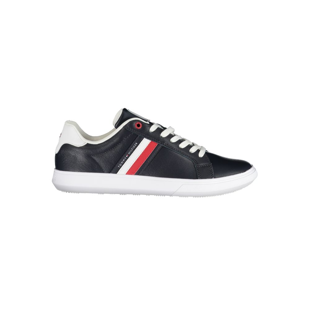 Tommy Hilfiger Simple blue lace-up sneakers with contrasting details