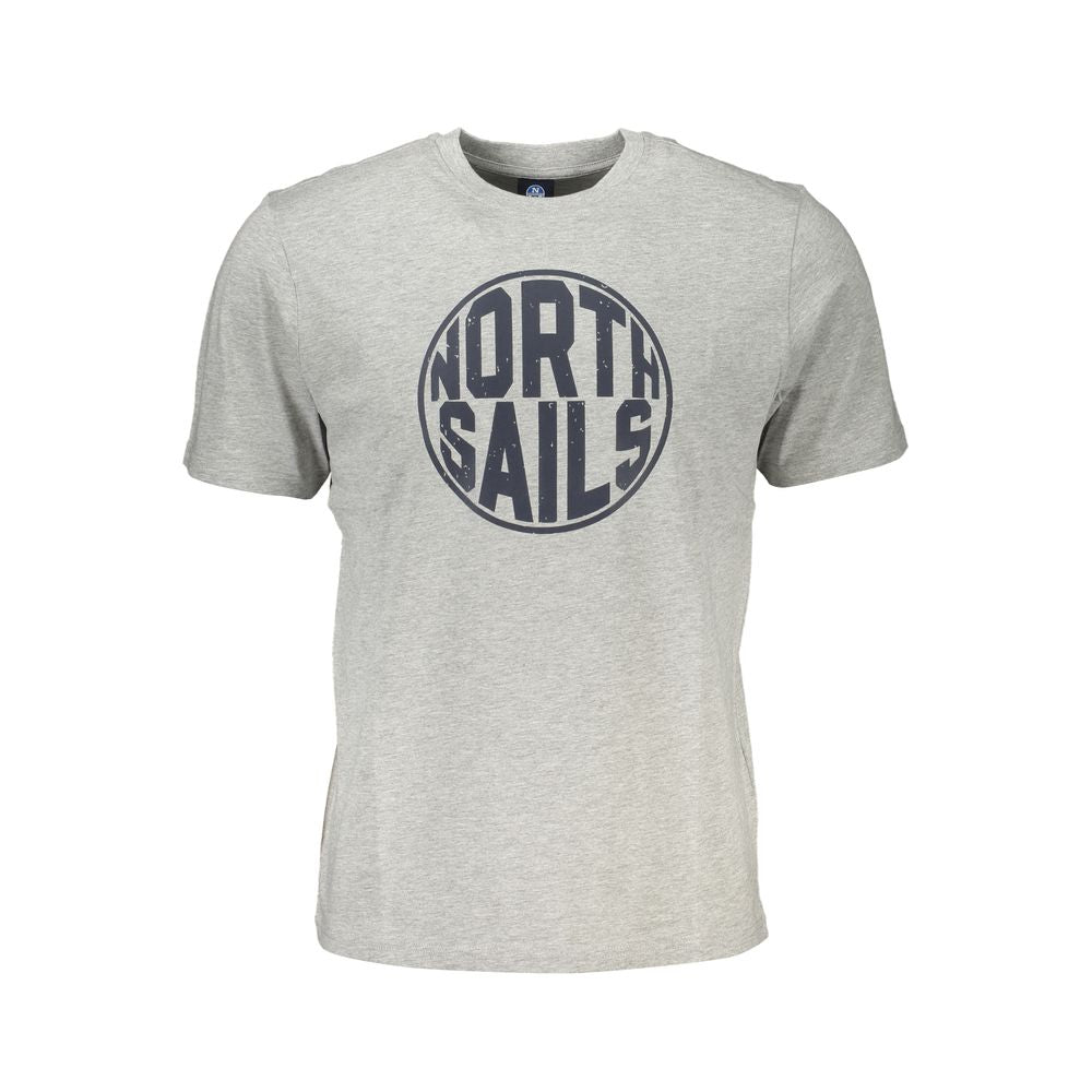 North Sails Braunes Baumwoll-T-Shirt für Herren