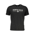 North Sails Schwarzes Baumwoll-T-Shirt für Herren