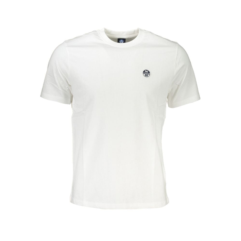 North Sails Bianco Baumwoll-T-Shirt für Herren