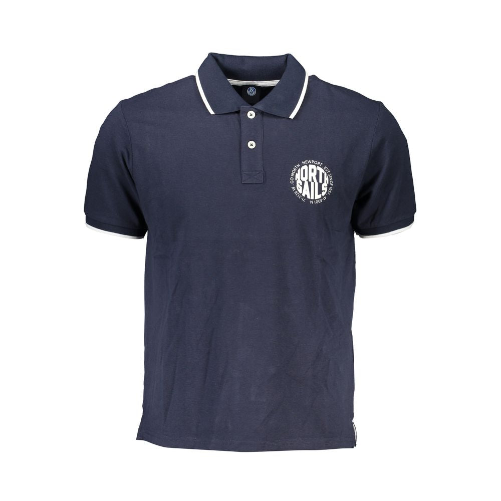 North Sails Blu Cotton Herren Poloshirt
