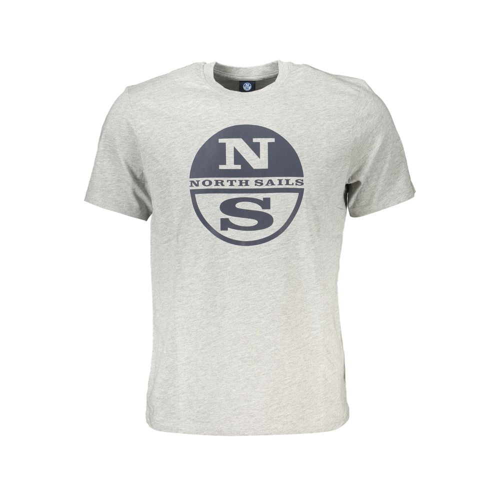 North Sails Grigio Baumwoll-T-Shirt für Herren
