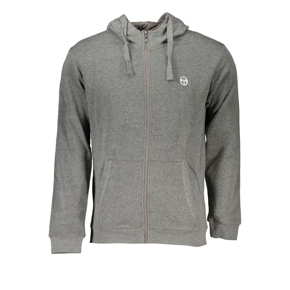 Sergio Tacchini Grauer Baumwoll-Hoodie für Männer