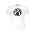 North Sails Bianco Baumwoll-T-Shirt für Herren