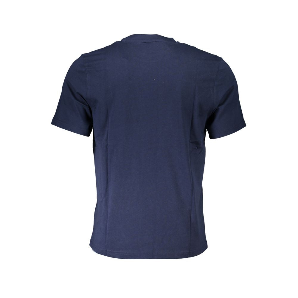 North Sails Blu Baumwoll-T-Shirt für Herren