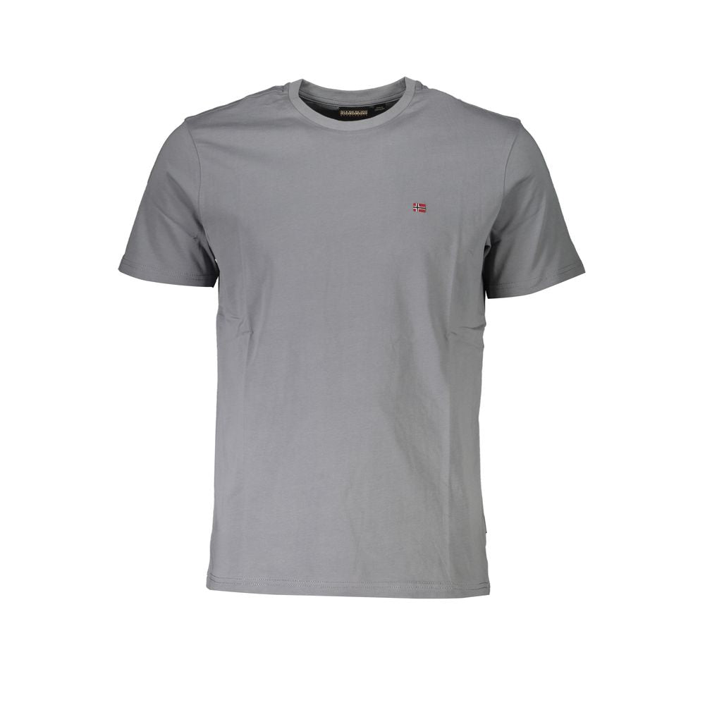 Napapijri Men's Brown Cotton T-Shirt