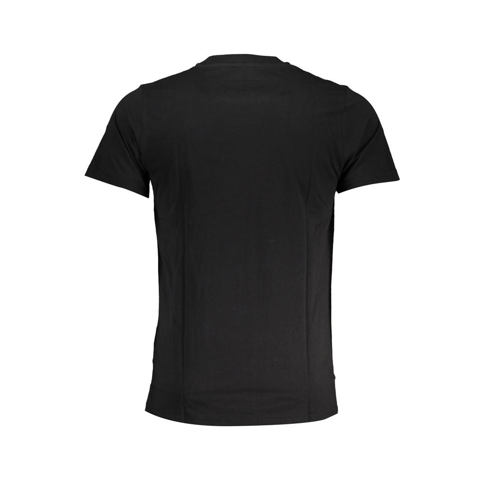 Cavalli Class Schwarzes Baumwoll-T-Shirt für Herren