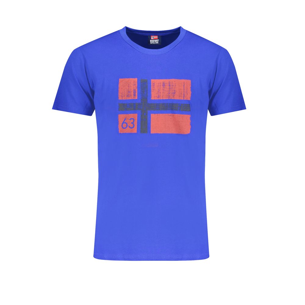 Norway 1963 Blu Baumwoll-T-Shirt für Herren