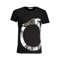 Trussardi Schwarzes Baumwoll-T-Shirt für Herren