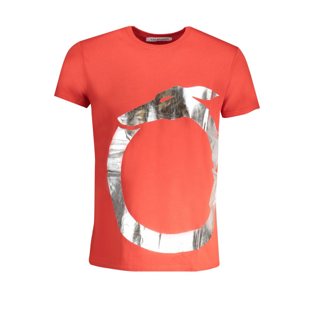 Trussardi red cotton T-shirt