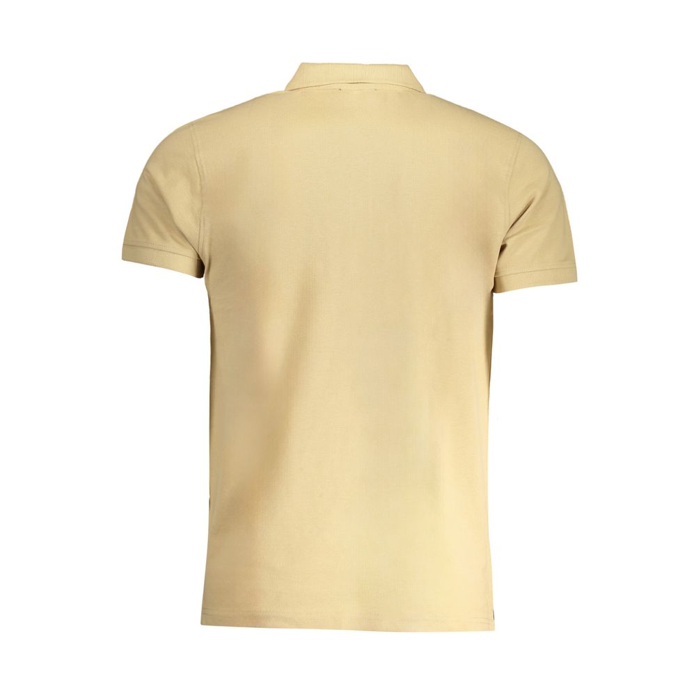 Cavalli Class Beigefarbenes Baumwoll-Poloshirt