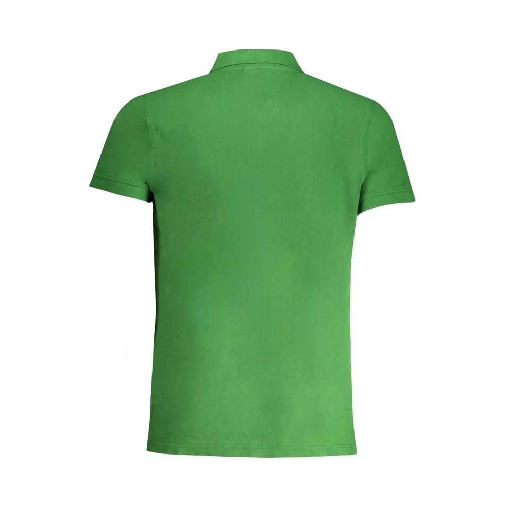Cavalli Class Herren-Poloshirt Verde aus Baumwolle