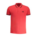 Cavalli Class Rotes Baumwoll-Poloshirt für Herren