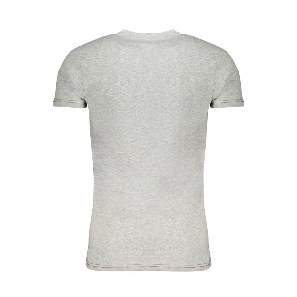 Aeronautica Militare Grigio Baumwoll-T-Shirt für Herren