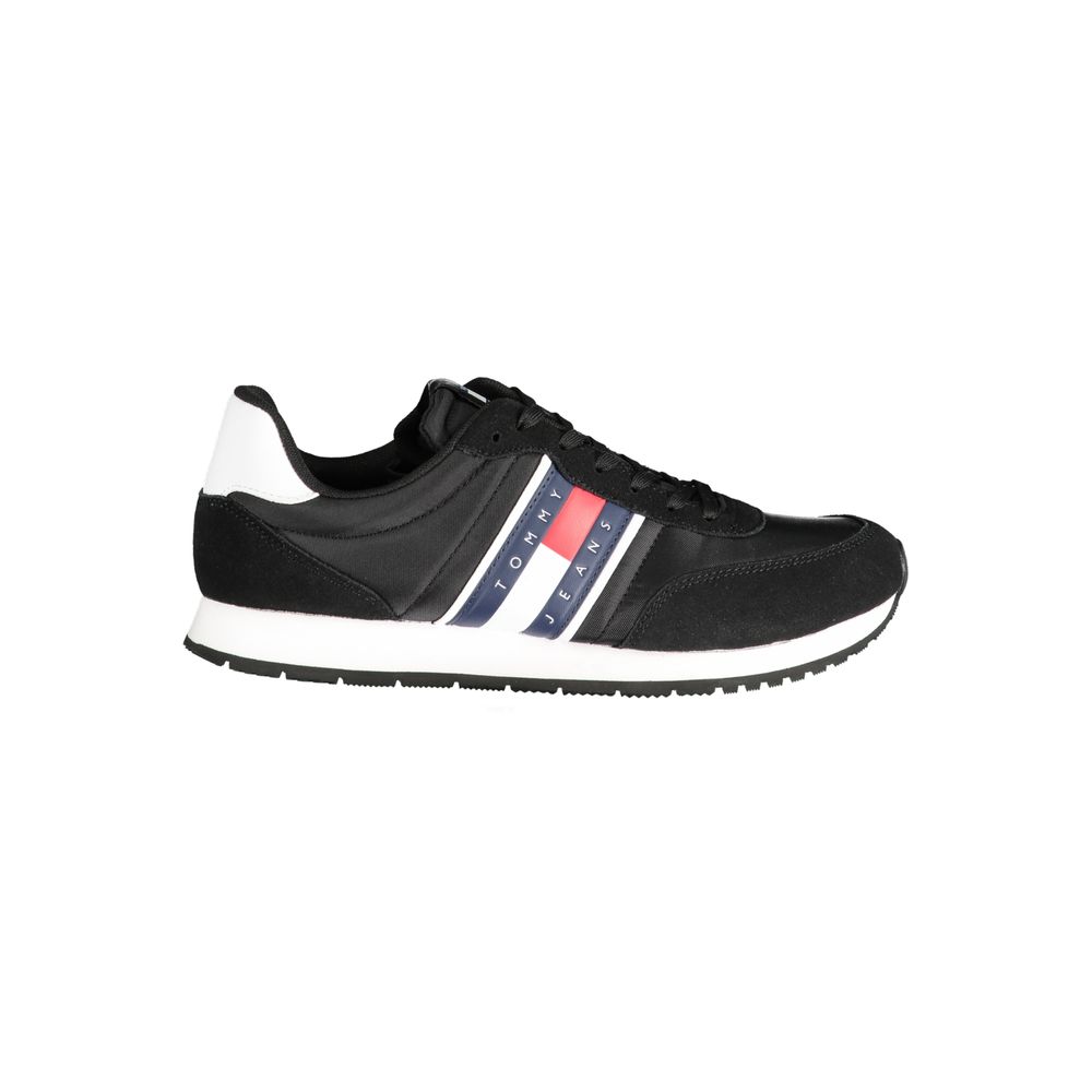 Tommy Hilfiger Schwarzer Polyester Herren Sneaker