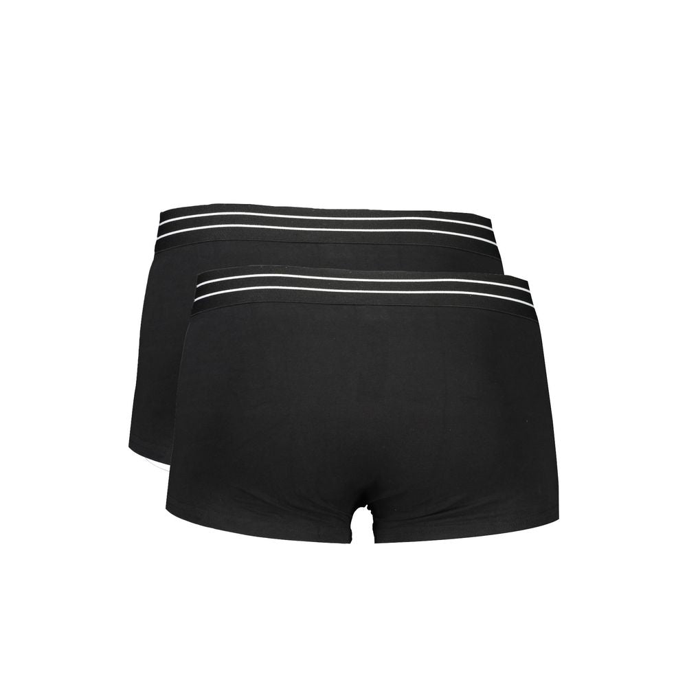 Cavalli Class Schwarze Herren-Boxershorts aus Baumwolle
