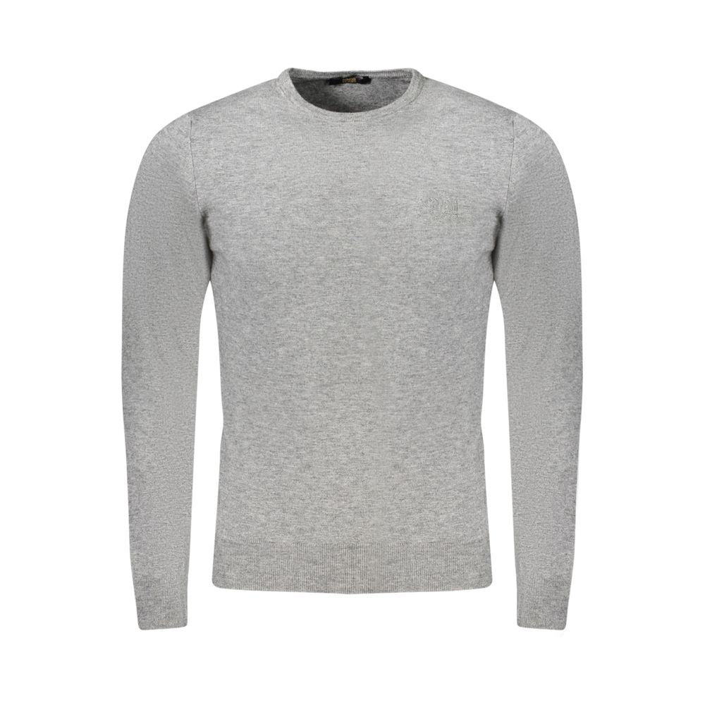 Cavalli Class Grigio Viscose Herrenpullover