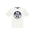 North Sails Weißes Herren-T-Shirt aus Baumwolle