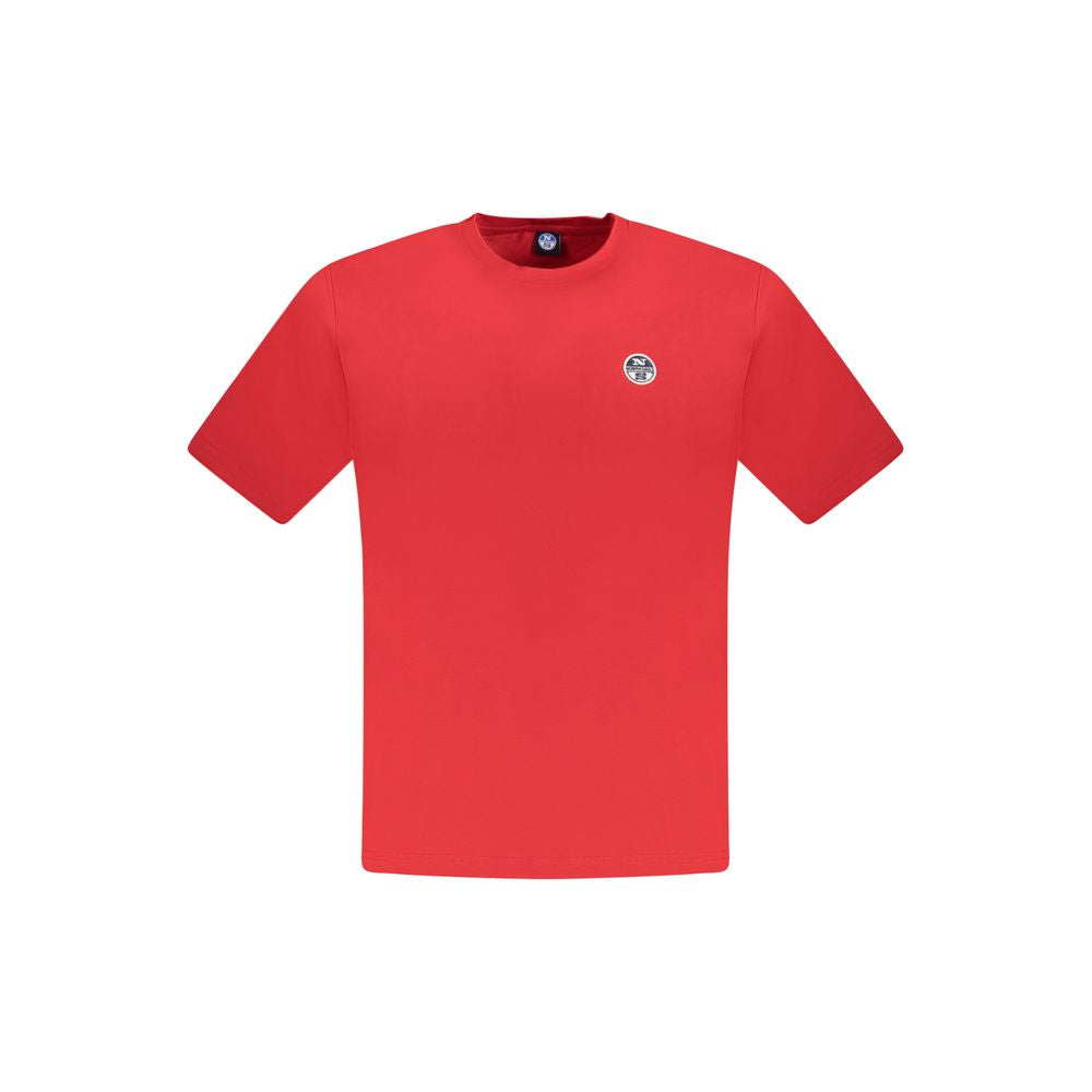 North Sails Rosso Baumwoll-T-Shirt für Herren