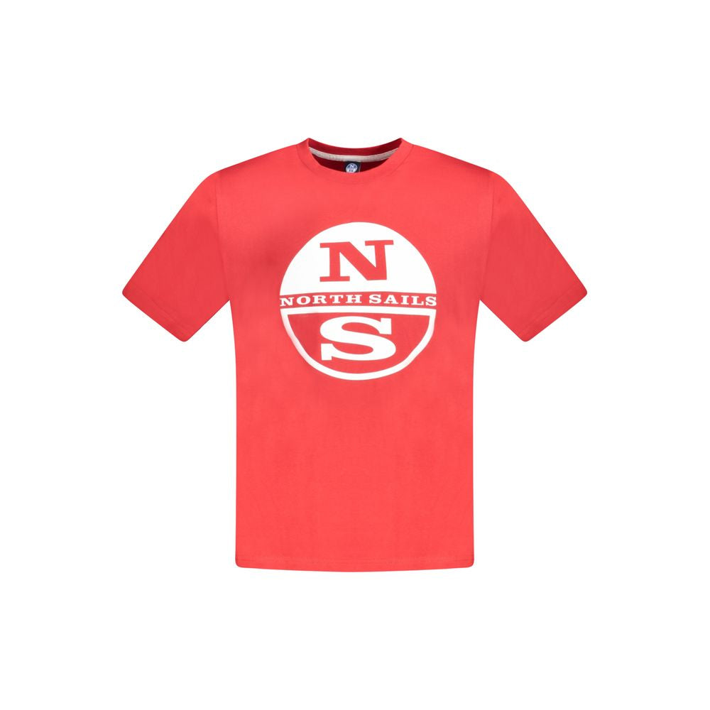 North Sails Cotton T-Shirt in Red