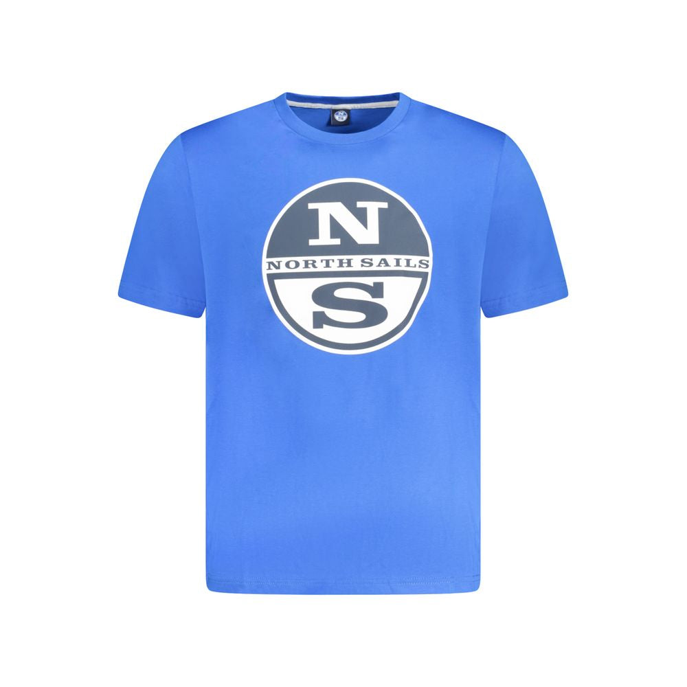 North Sails Blaues Baumwoll-T-Shirt für Herren