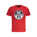 North Sails Rosso Baumwoll-T-Shirt für Herren