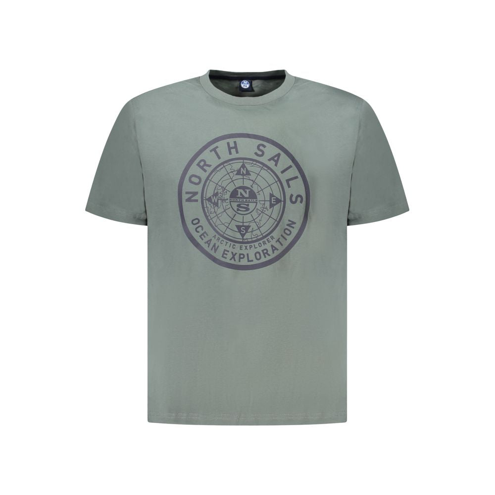 North Sails Verde Baumwoll-T-Shirt für Herren