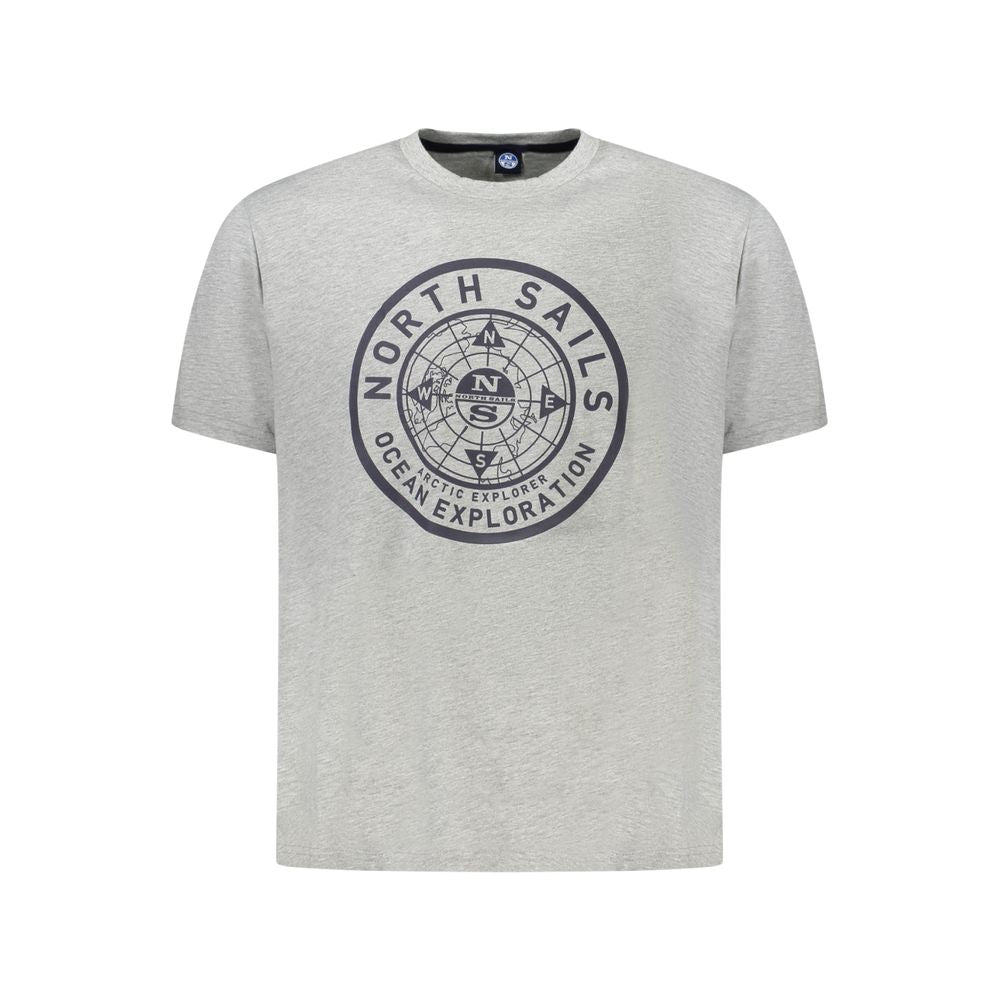 North Sails Grigio Baumwoll-T-Shirt für Herren