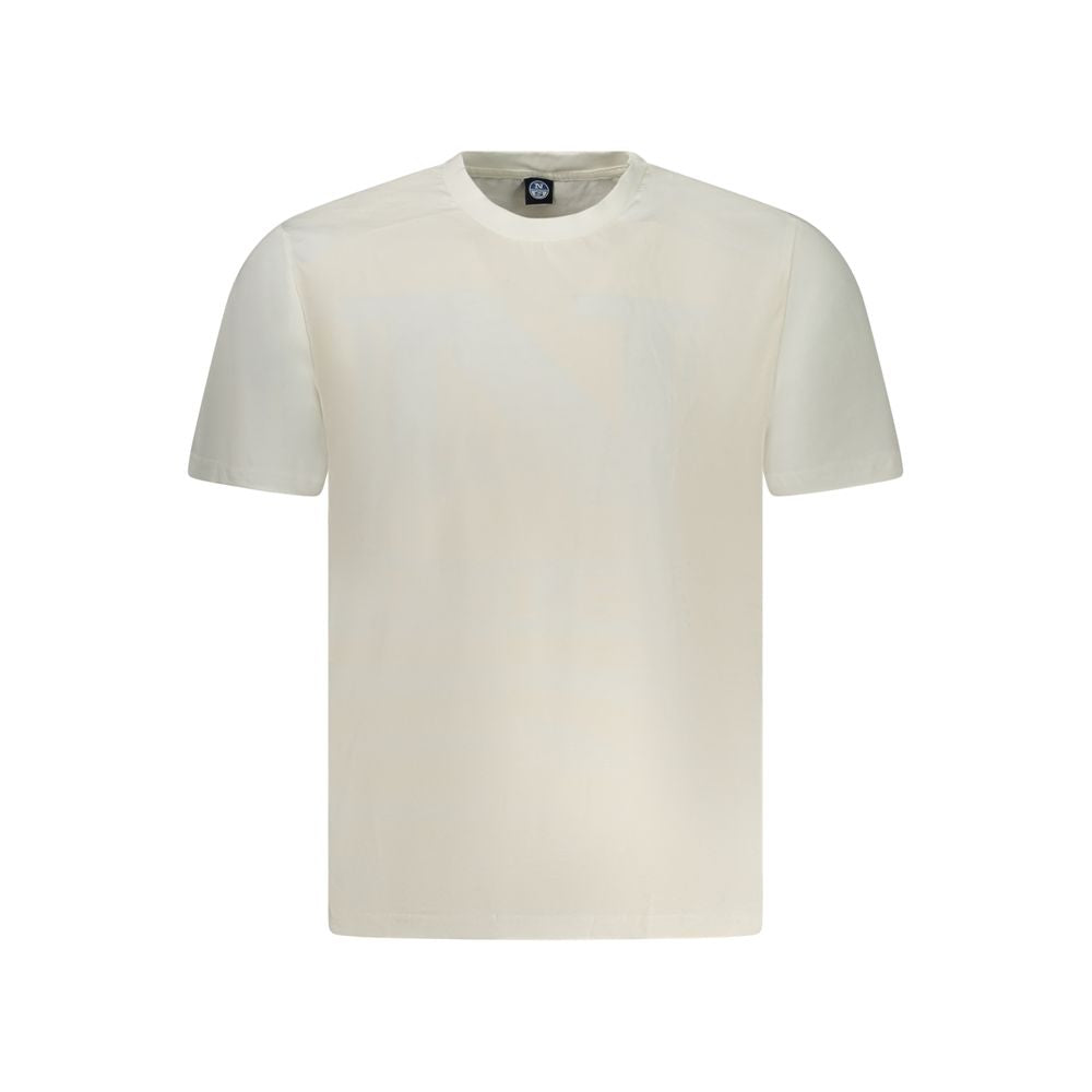 North Sails Bianco Baumwoll-T-Shirt für Herren