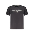North Sails Schwarzes Baumwoll-T-Shirt für Herren