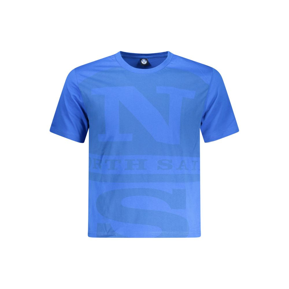 North Sails Blaues Herren T-Shirt aus Baumwolle
