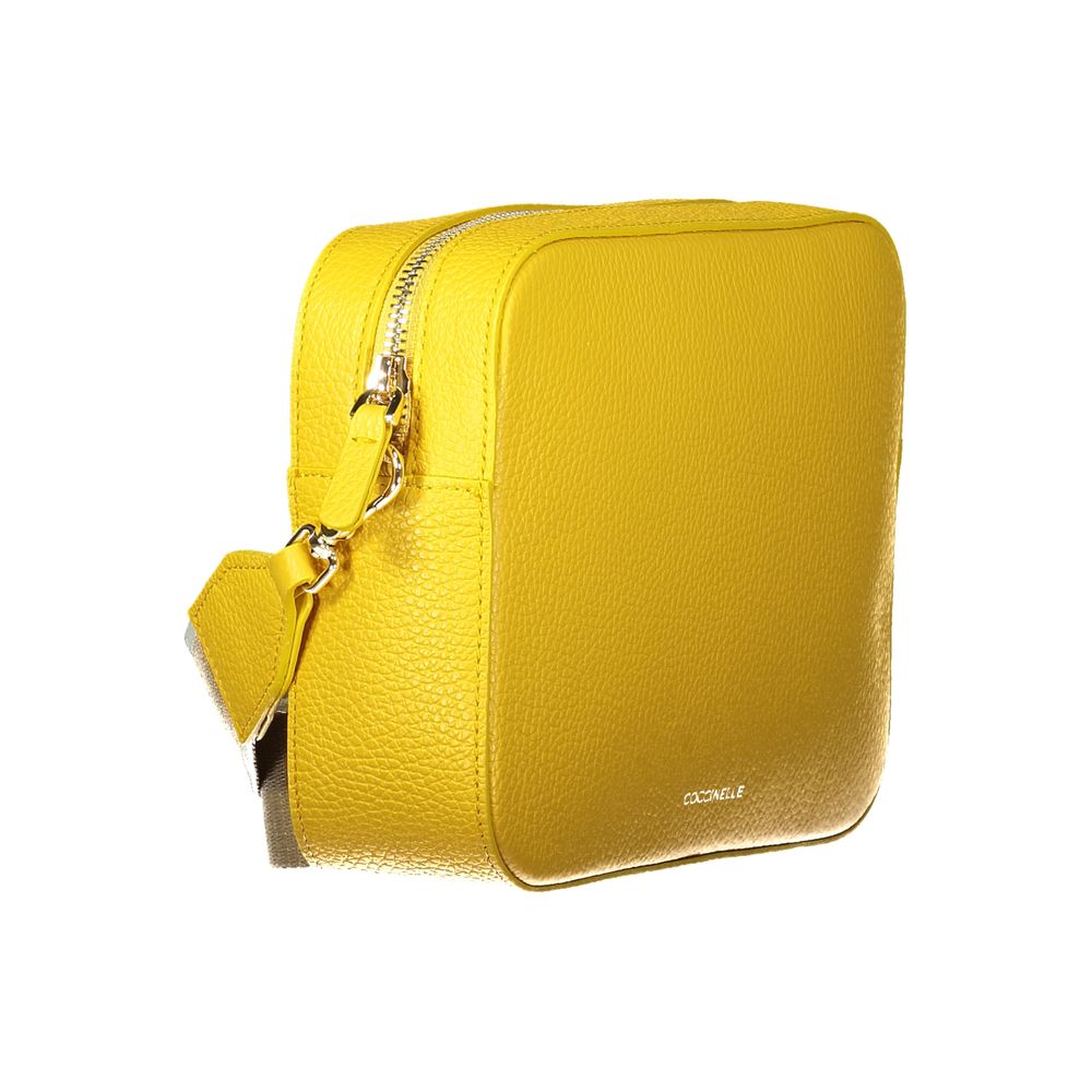 Coccinelle Gelbe Lederhandtasche