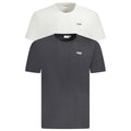 Fila Schwarzes Herren-T-Shirt aus Bio-Baumwolle